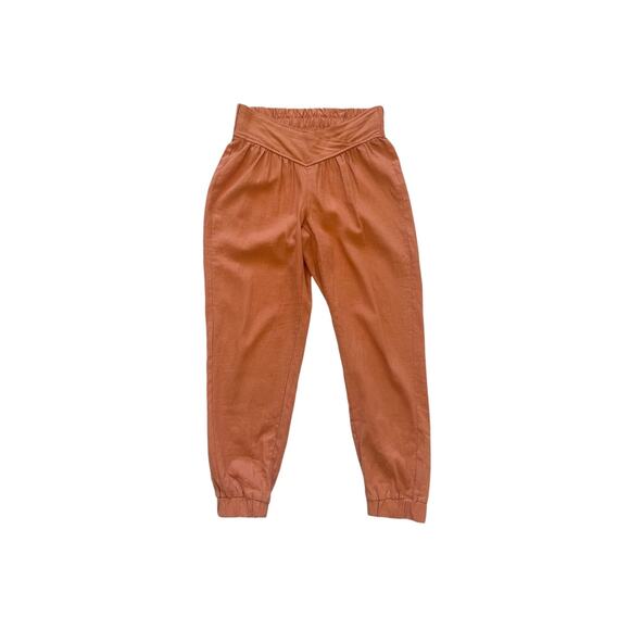 Medium Orange Ban Jara Pull-up Pants Linen Joggers Women’s - Picture 1 of 6